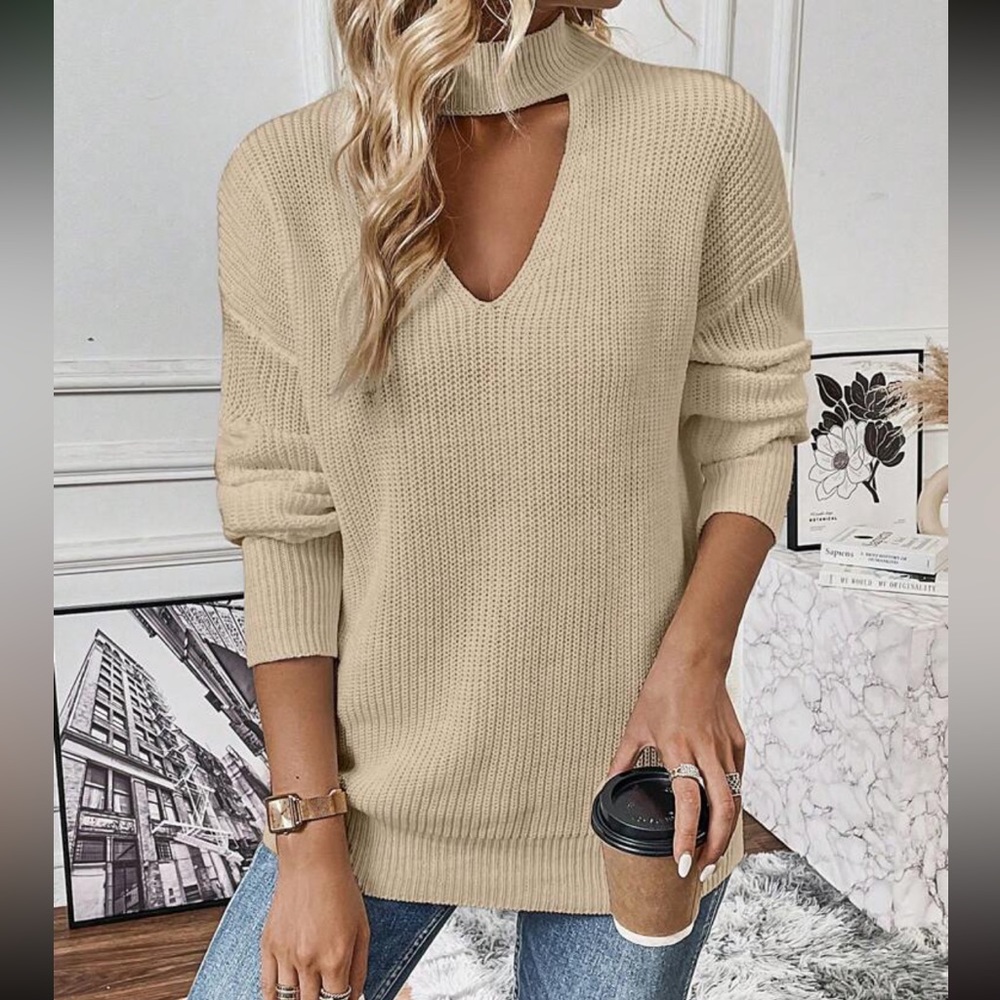 Boho cutout sweater top - Picture 7 of 16